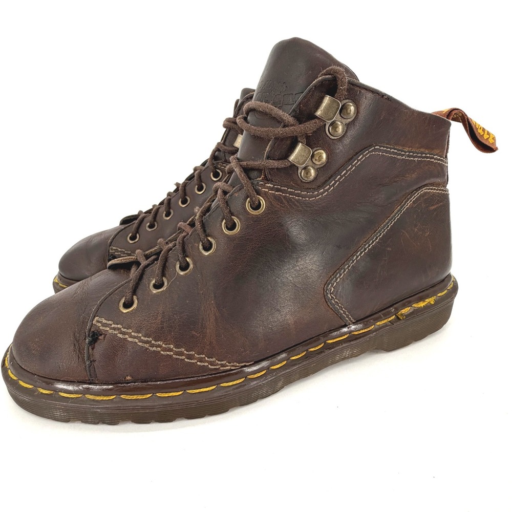Vintage 90s Dr Martens 8090 Brown Leather Monkey Boots Womens 11/UK 9 England
